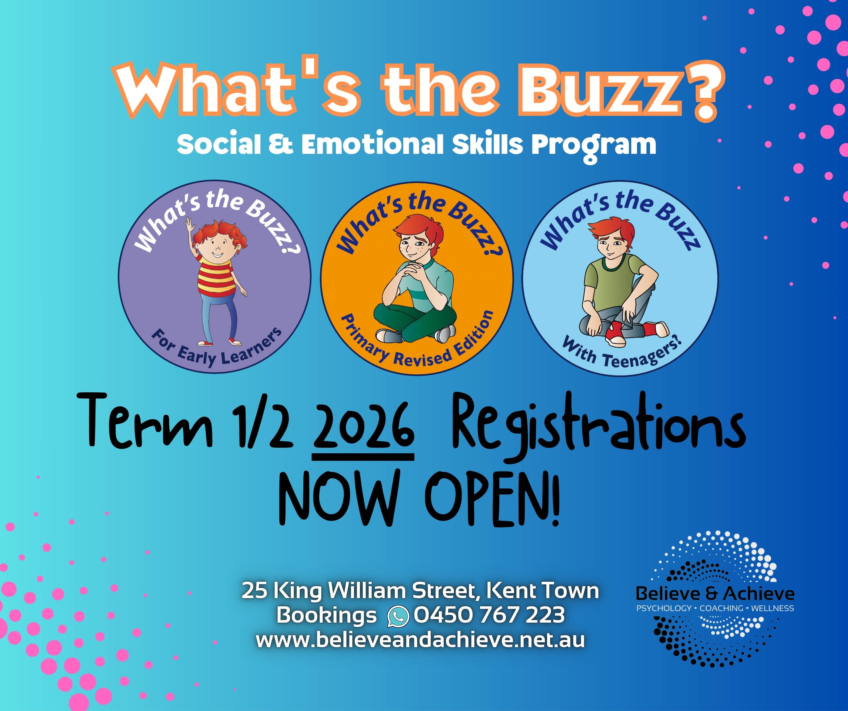 What's The Buzz - Social Skills Program | Believe and Achieve | Believe ...